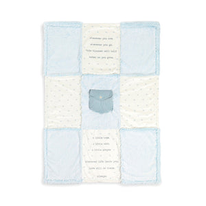 Blue Pocket Prayer Blanket