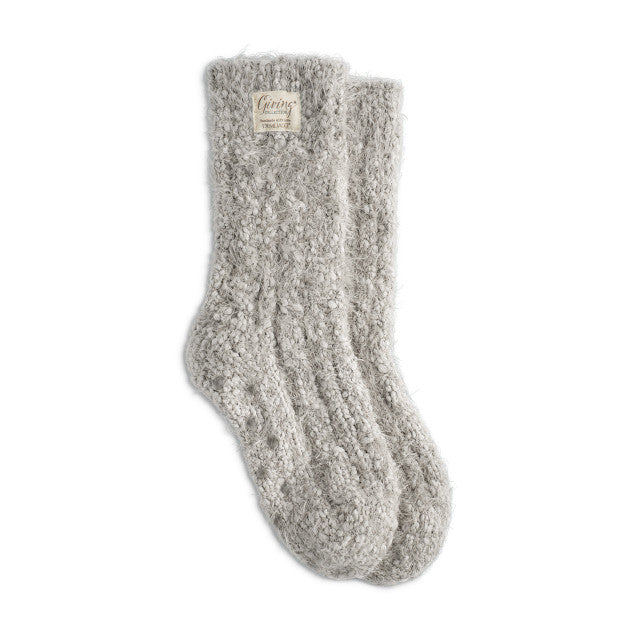 The Giving Collection Taupe Giving Socks