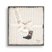 The Giving Collection Cream Ribbed Blanket