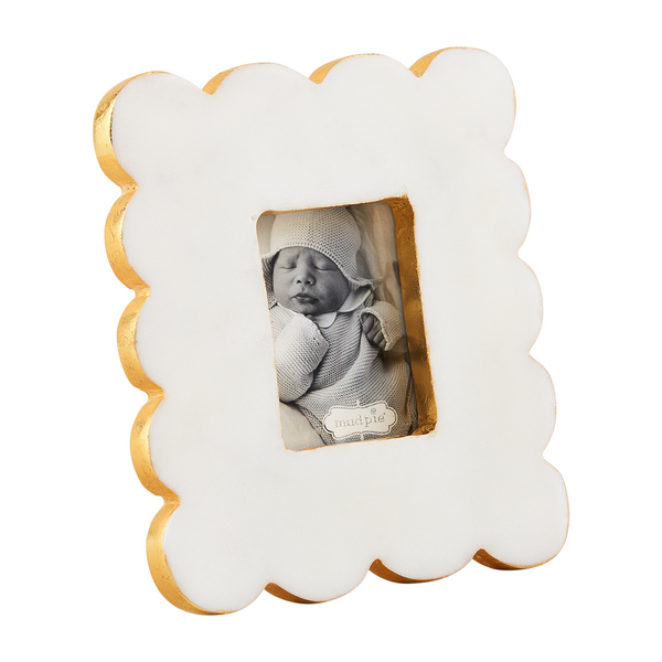Rectangle Scallop Marble Frame - Thumbnail 2