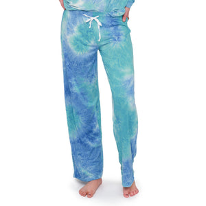 Hello Mello Dyes the Limit Aqua Lounge Pants
