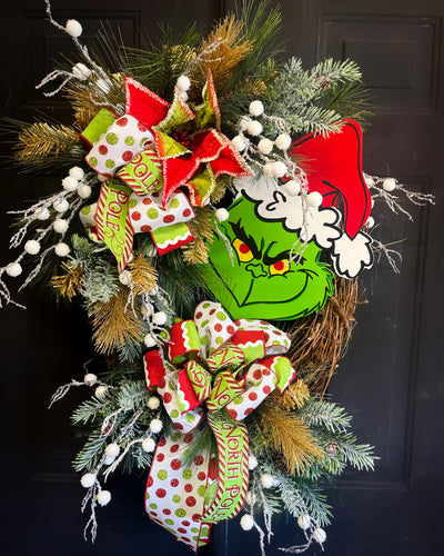Grinch Christmas Wreath