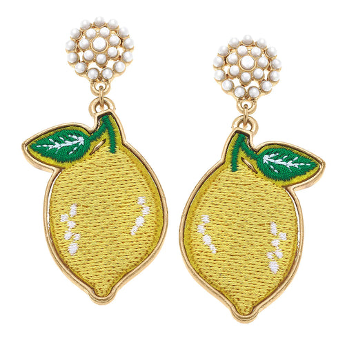 Stuck on You Lemon Patch Earrings