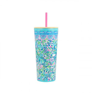 Lilly Pulitzer 24oz Tumbler With Straw