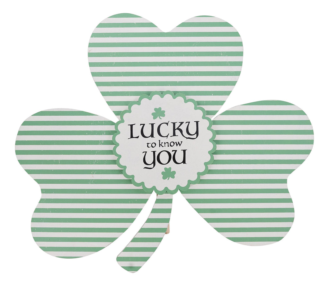 Glory Haus Lucky To Know You Shamrock St. Patrick's Day Topper