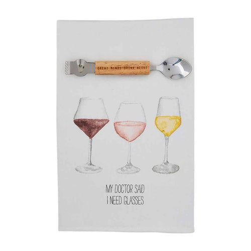Wine Towel Bar Set