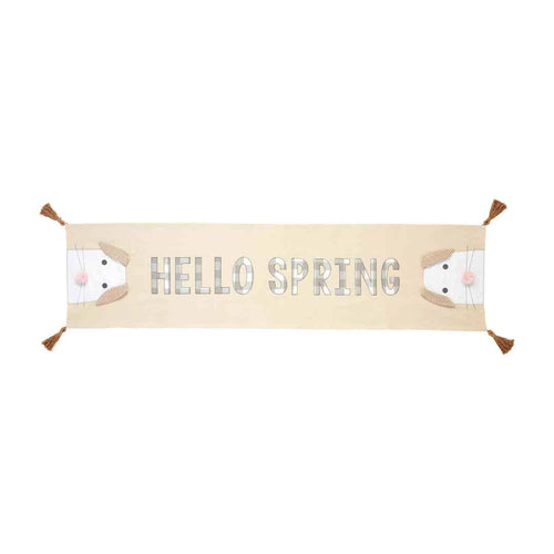 Hello Spring Bunny Table Runner