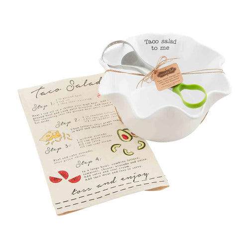 Taco Salad Bowl & Towel Set