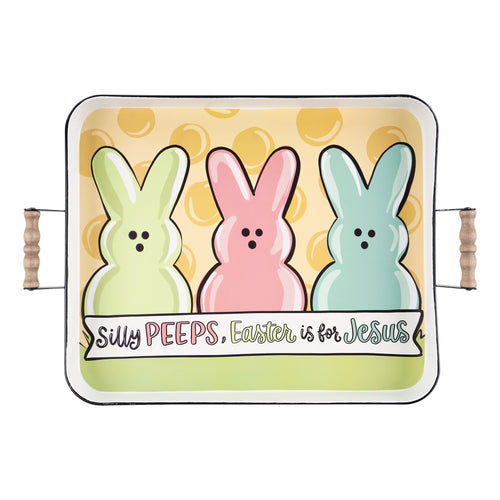 Glory Haus Three Sily Peeps Easter Tray