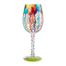 LOLITA "Birthday Streamers" Wine Glass