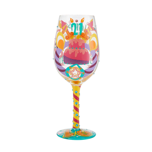 LOLITA "Happy 21st Birthday" Wine Glass
