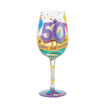 LOLITA "50th Birthday" Wine Glass