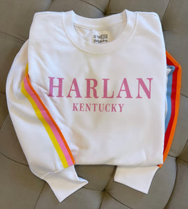 Harlan, KY Rainbow Sleeve Sweatshirt