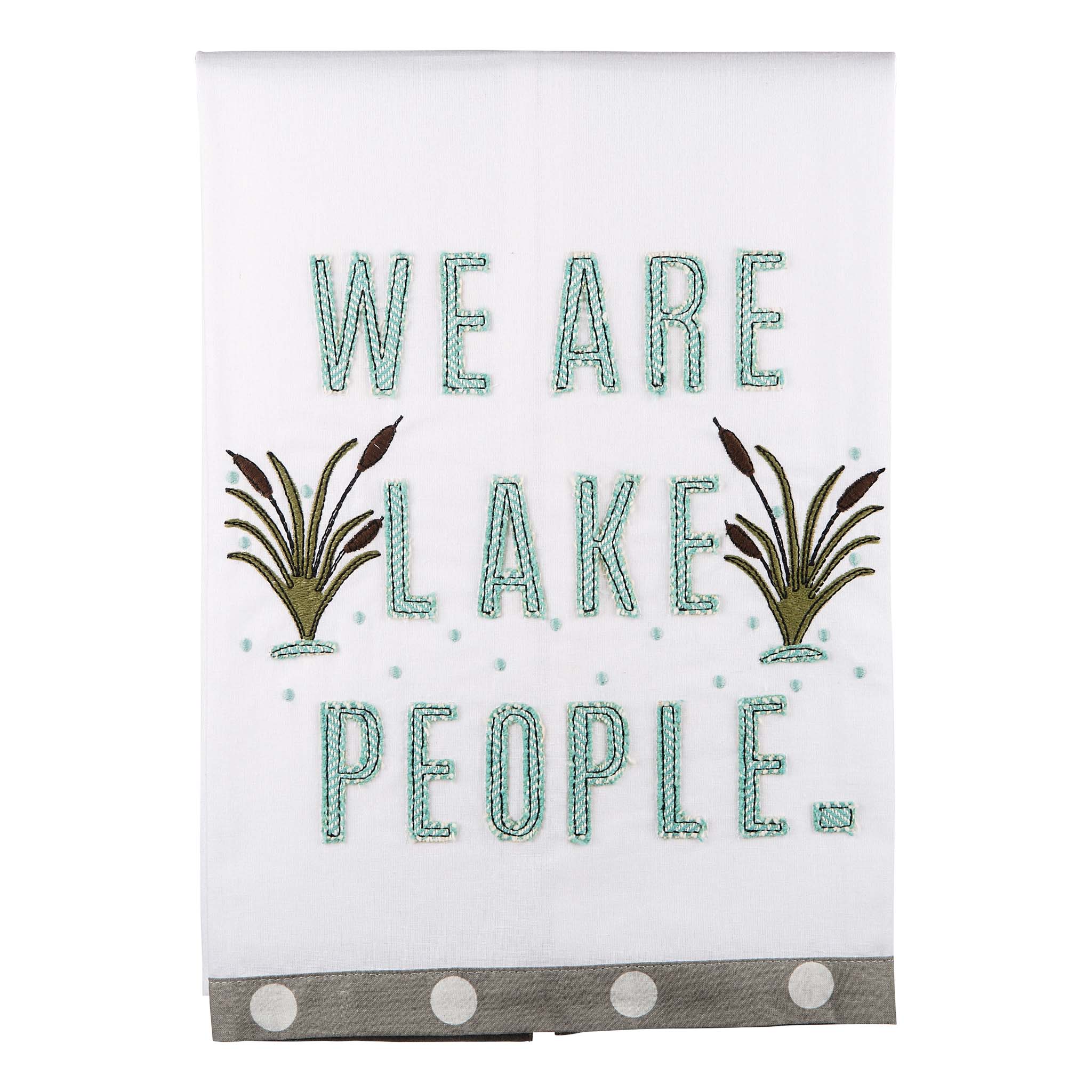 Glory Haus "We are lake people" Tea Towel