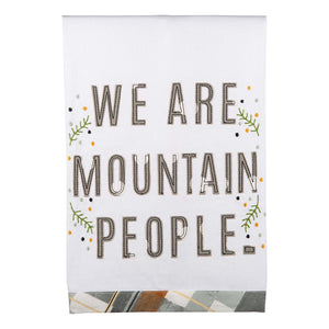 Glory Haus "We are mountain people" Tea Towel