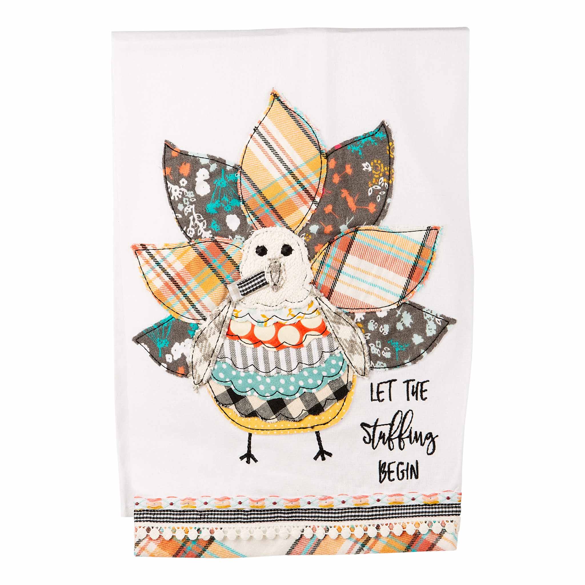 Glory Haus "Let the stuffing begin" Turkey Tea Towel