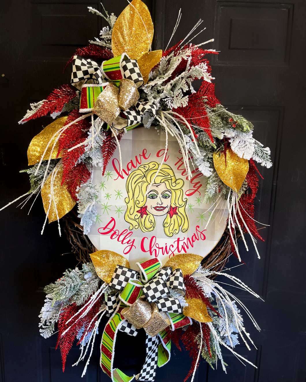 Dolly Parton Christmas Wreath