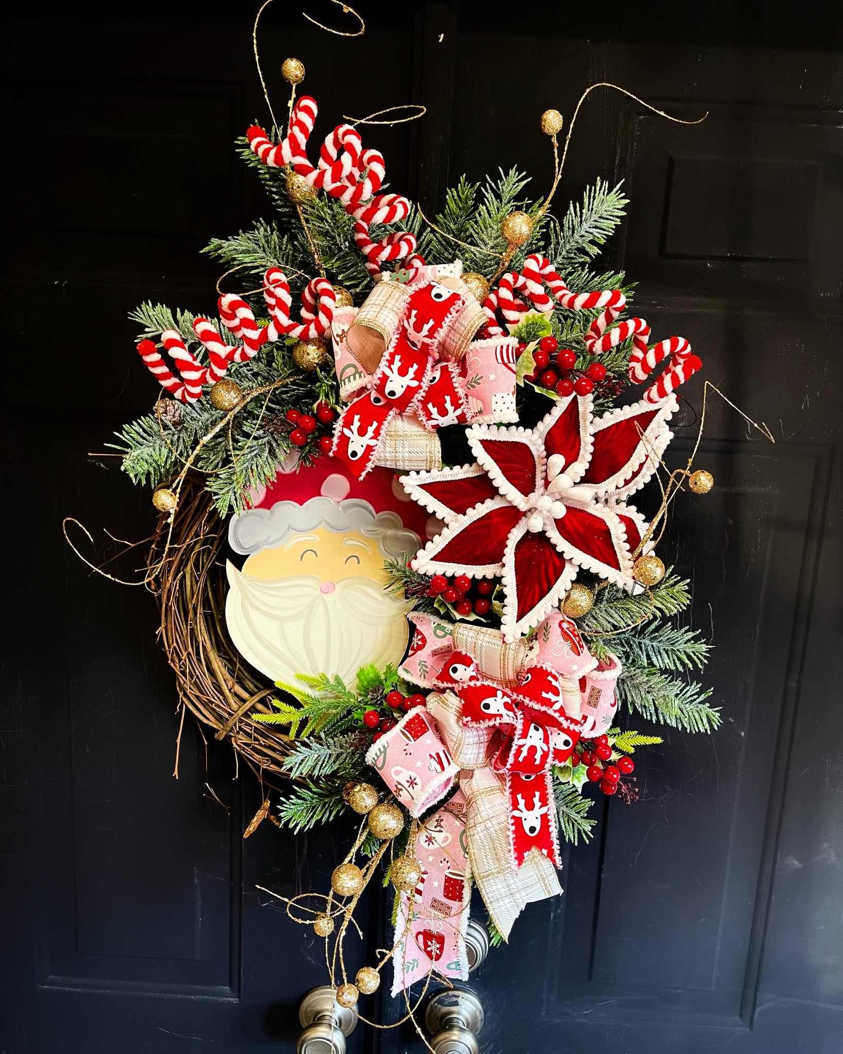 Cutie Santa Claus Christmas Wreath