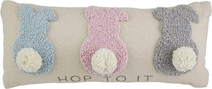 Hop To It Easter Pillow