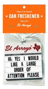 El Arroyo Attention Please Air Freshener (2 Pack)