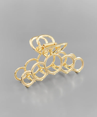 Gold Ring Hair Claw