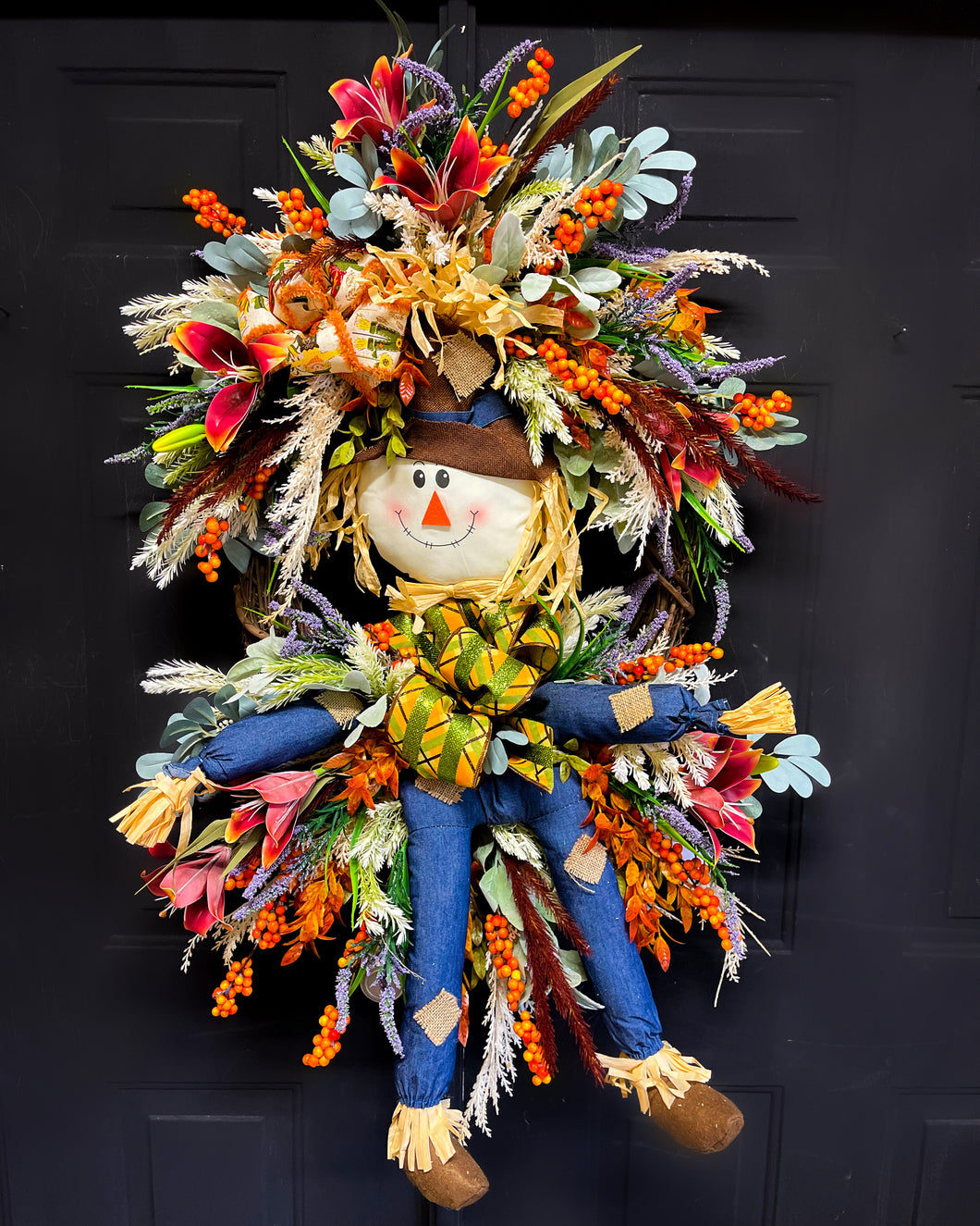 Jolly Scarecrow Wreath
