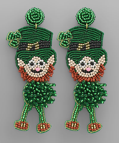 Leprechaun St. Patricks Earrings