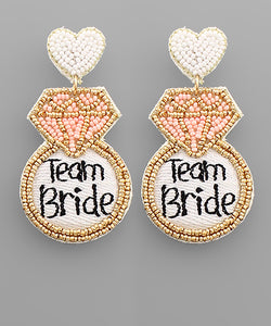 "Team Bride" Earrings