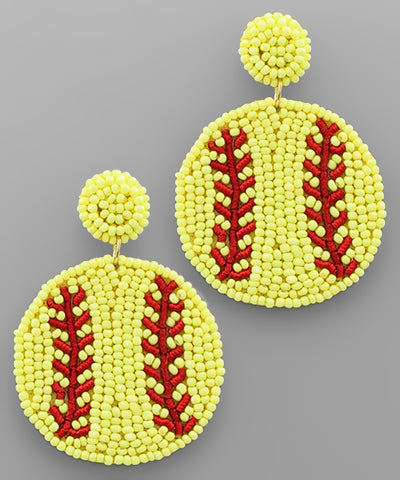 Softball Earrings