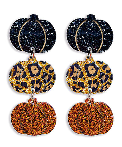 Pumpkin Dangle Earrings