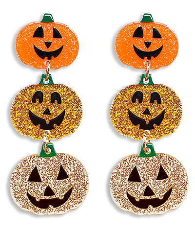 Pumpkin Dangle Earrings