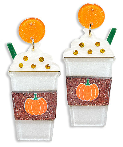 Pumpkin Spiced Latte Earrings