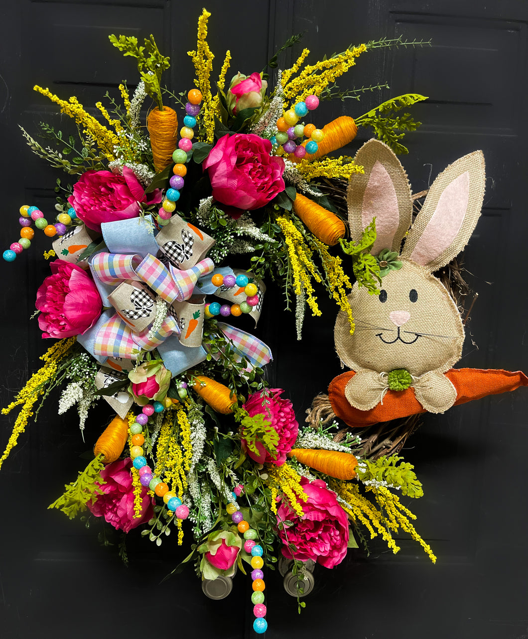 Carrots & Peonies Wreath
