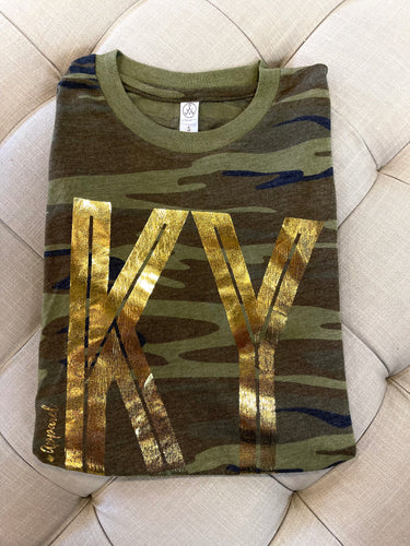Gold KY Camo T-Shirt