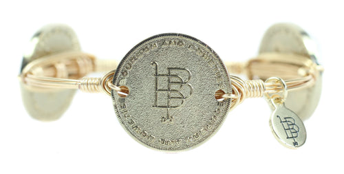 Bourbon and Boweties Gold The B&B Signature Coin Bracelet