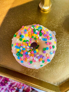 Rainbow Sprinkle Pink Donut Bath Bomb