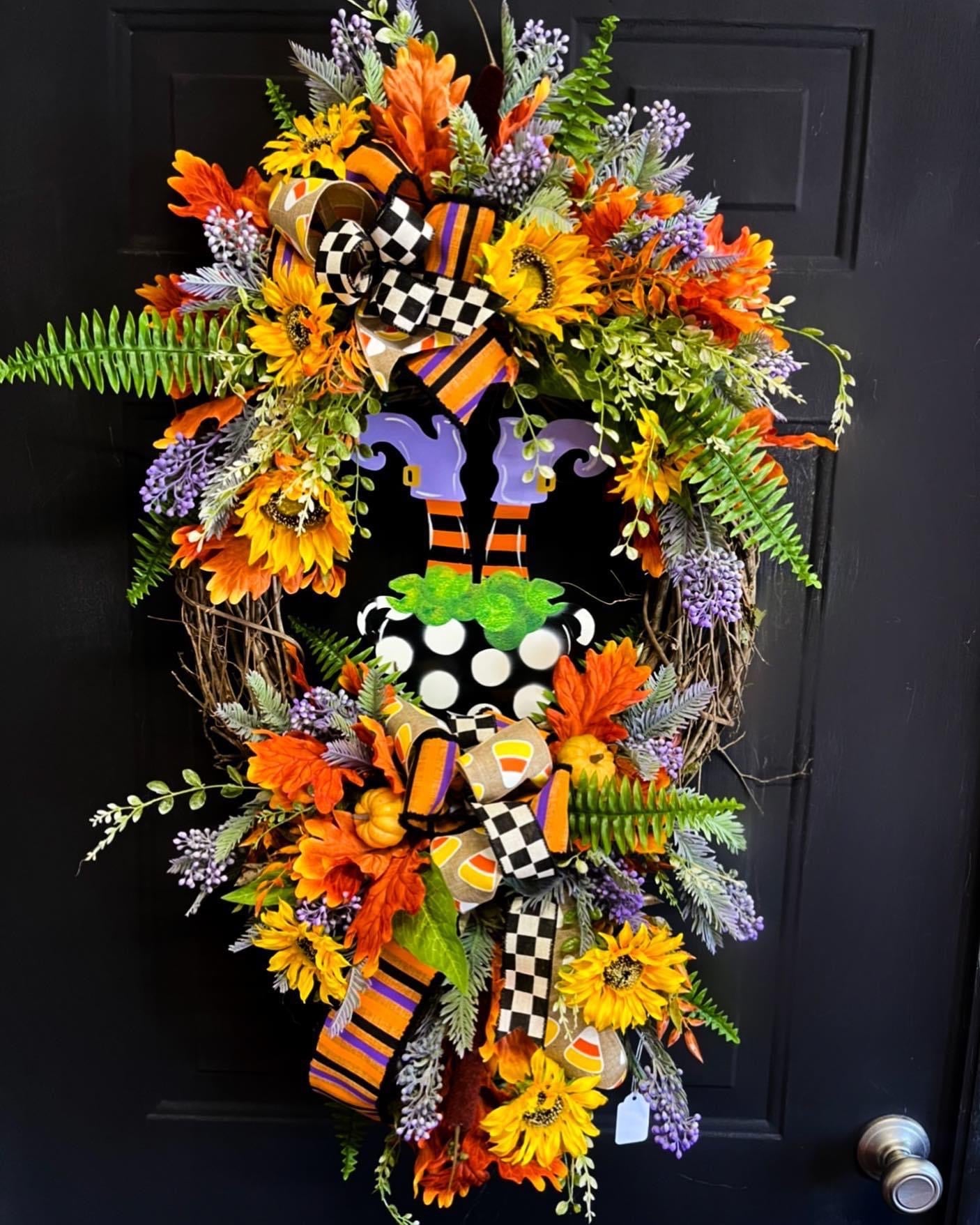 Witches Feet & Cauldron Wreath