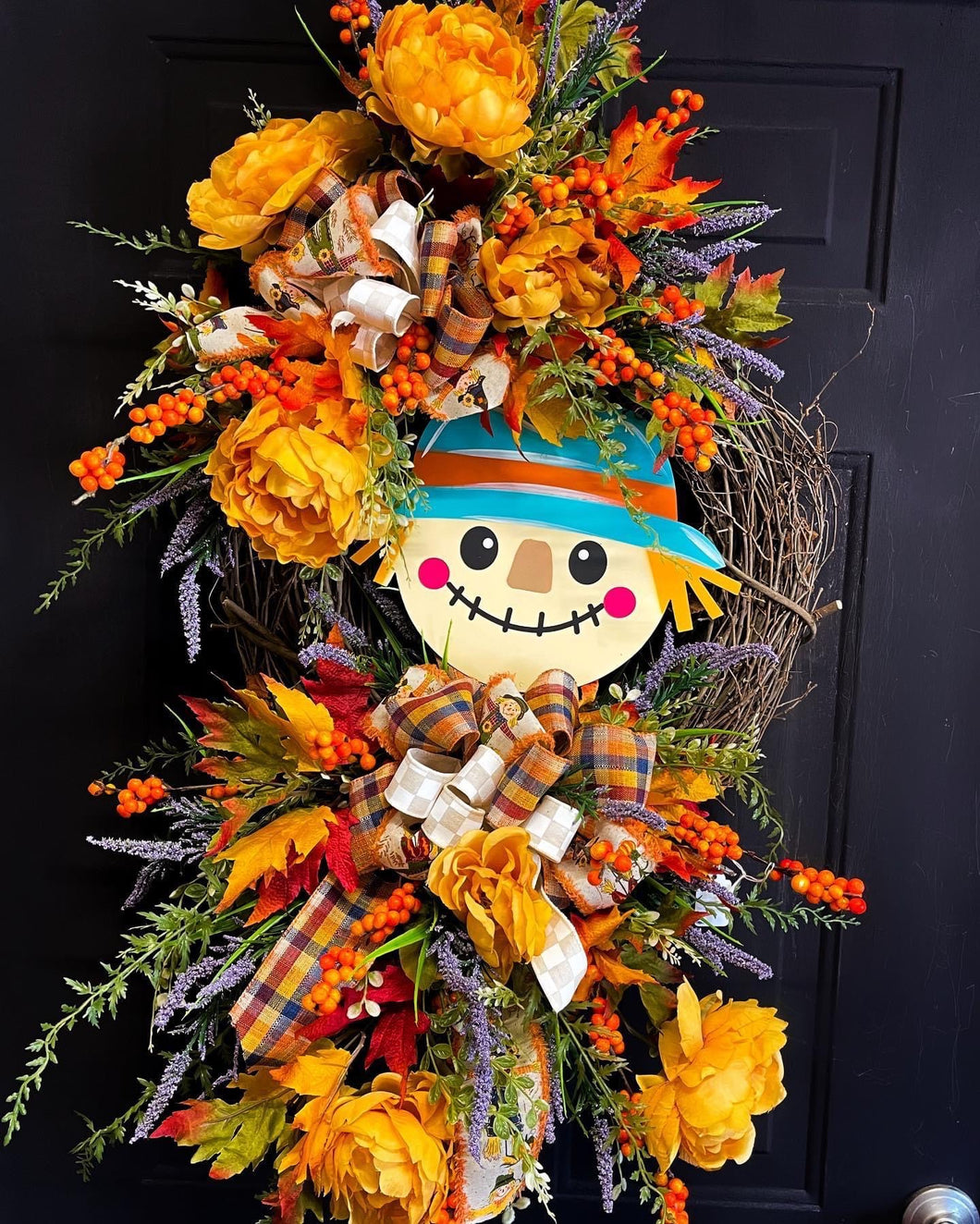 Homey Harvest Scarecrow Wreath