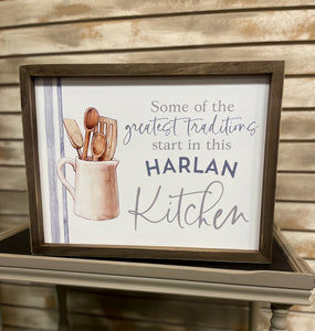 "Some of the greatest traditions start in this Harlan kitchen"