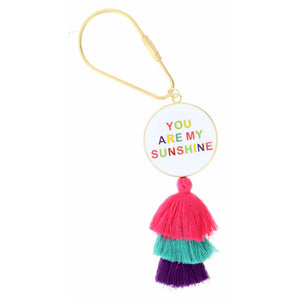 Enamel "You Are My Sunshine" Keychain
