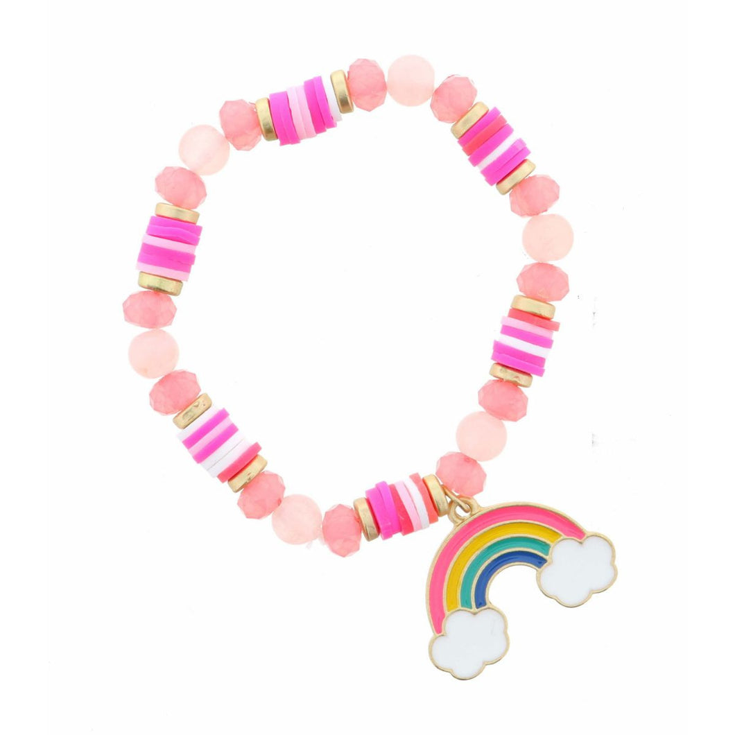 Kid's Enamel Rainbow Bracelet