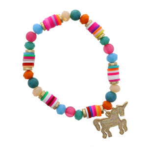 Kid's Enamel Unicorn Bracelet