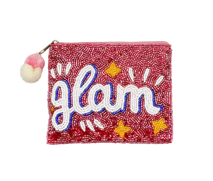 Beaded "Glam" Pouch