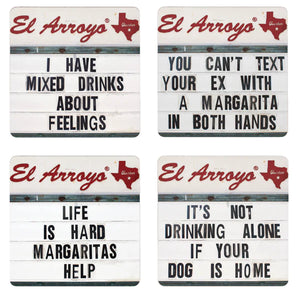 El Arroyo Mixed Drinks Coaster Set
