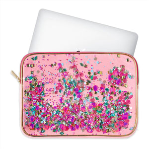 Packed Party Be A Gem Pink Confetti Laptop Sleeve