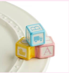 Nora Fleming Baby Blocks Mini