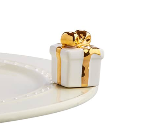 Nora Fleming White Gift Present Mini