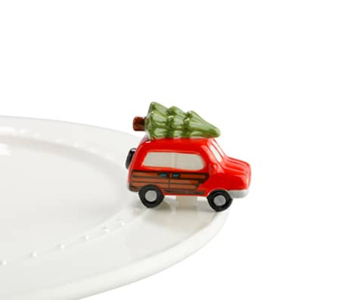 Nora Fleming Woody Holiday Truck With Tree Mini - Thumbnail 2