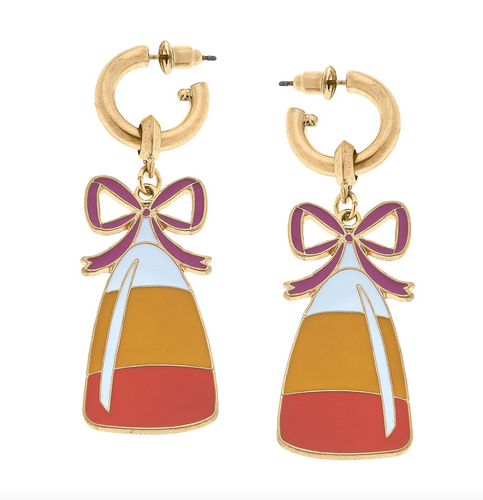 Candy Corn Earrings