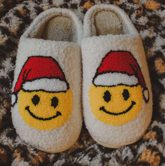 Santa Smiley Slippers